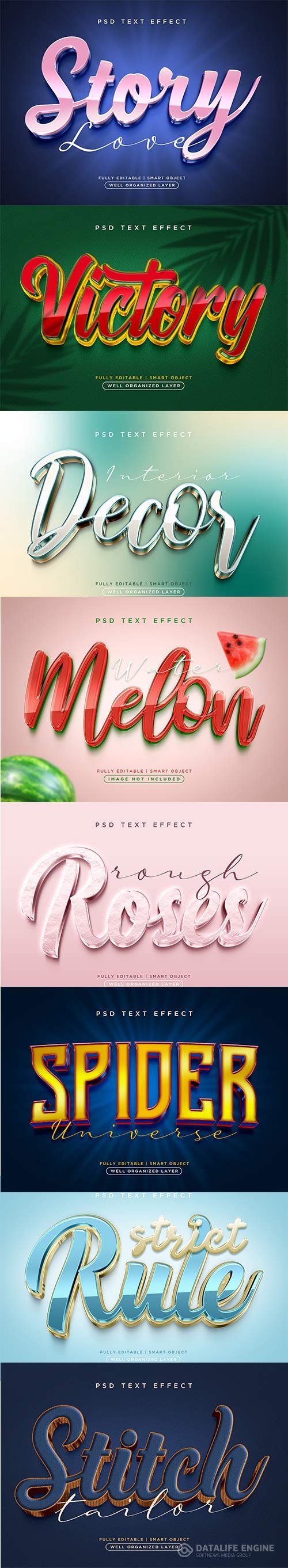 Psd text effect set vol 76