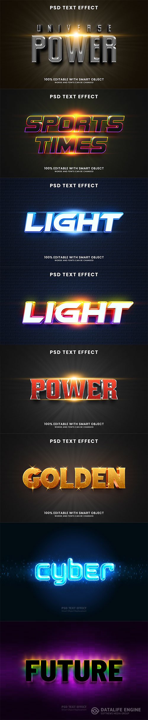 Psd text effect set vol 74