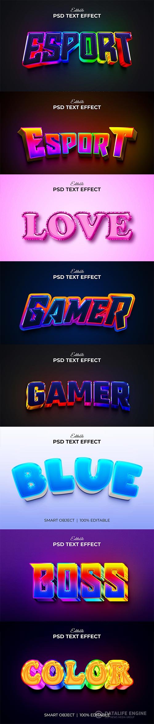 Psd text effect set vol 68