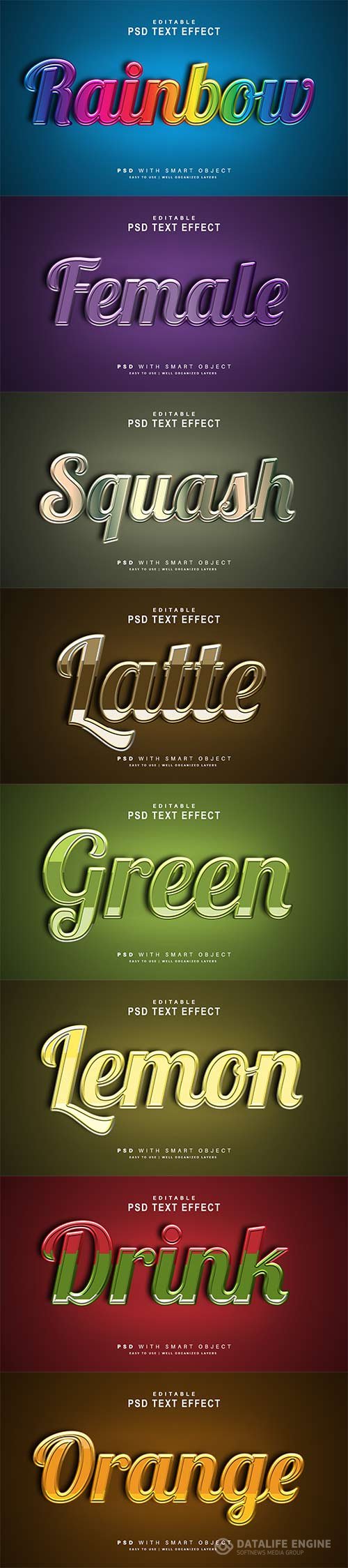 Psd text effect set vol 64