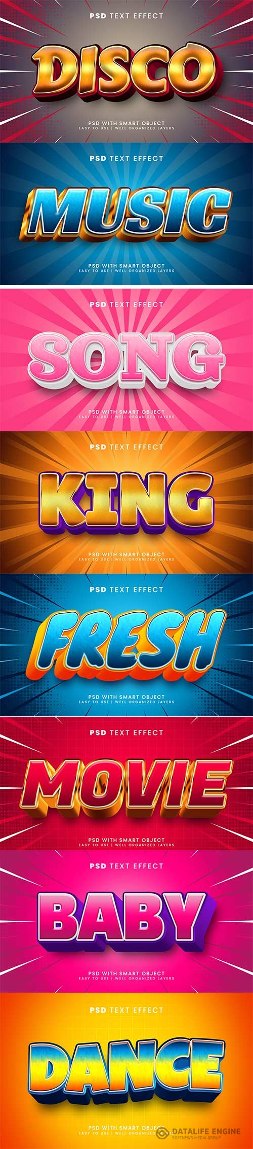 Psd text effect set vol 58