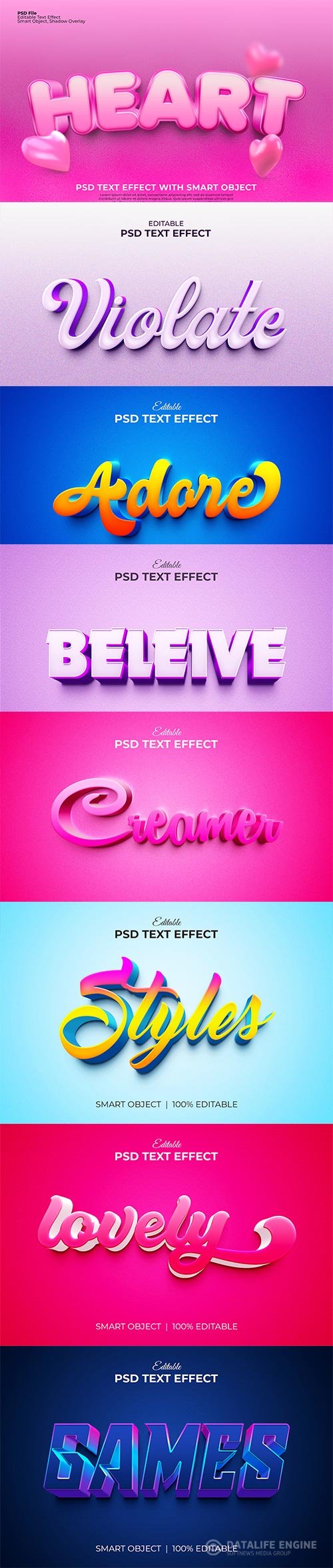 Psd text effect set vol 54