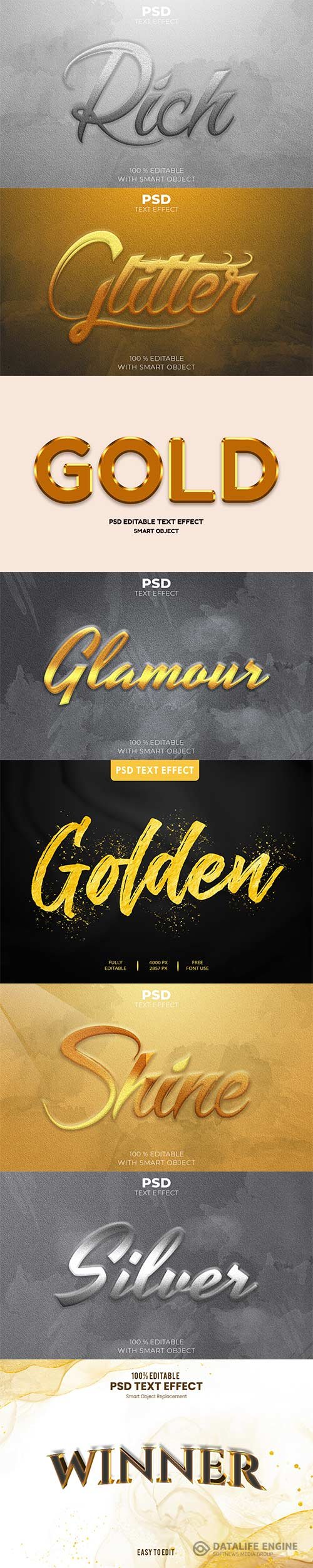 Psd text effect set vol 53