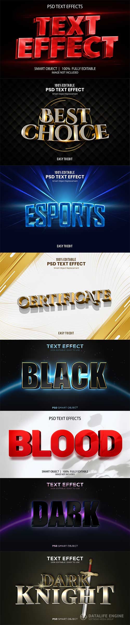 Psd text effect set vol 52