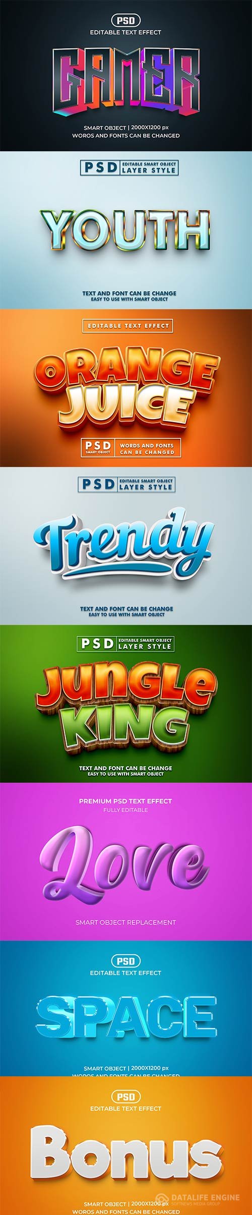 Psd text effect set vol 48