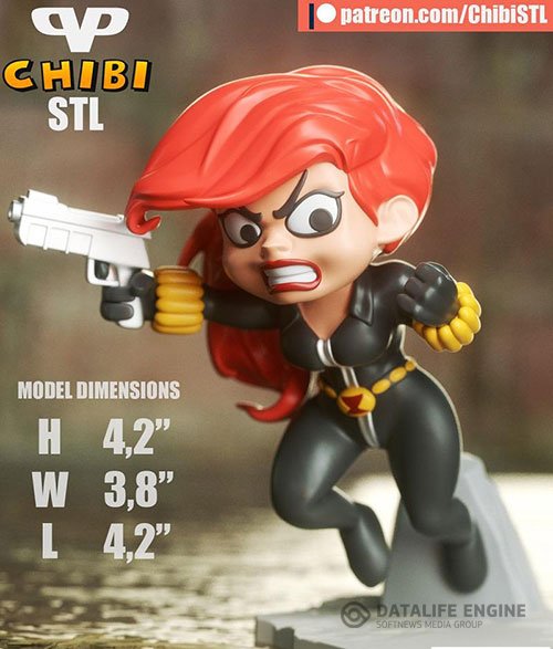 3DXM - Black Widow Chibi (Marvel)