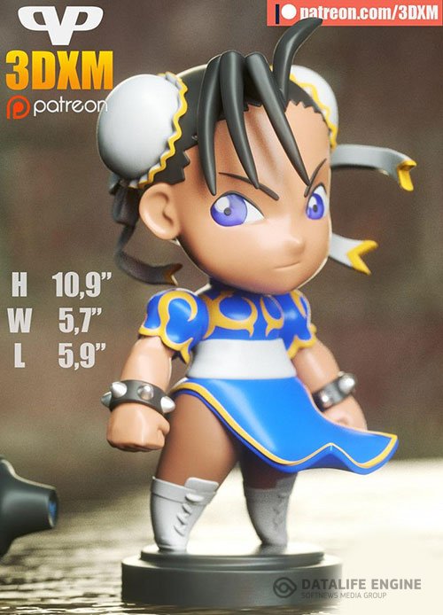 3DXM - Chun-Li Chibi