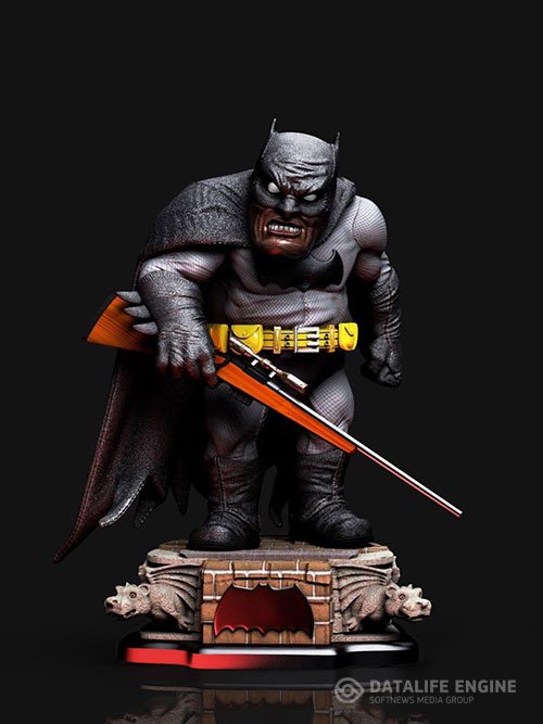 Batman with a rifle