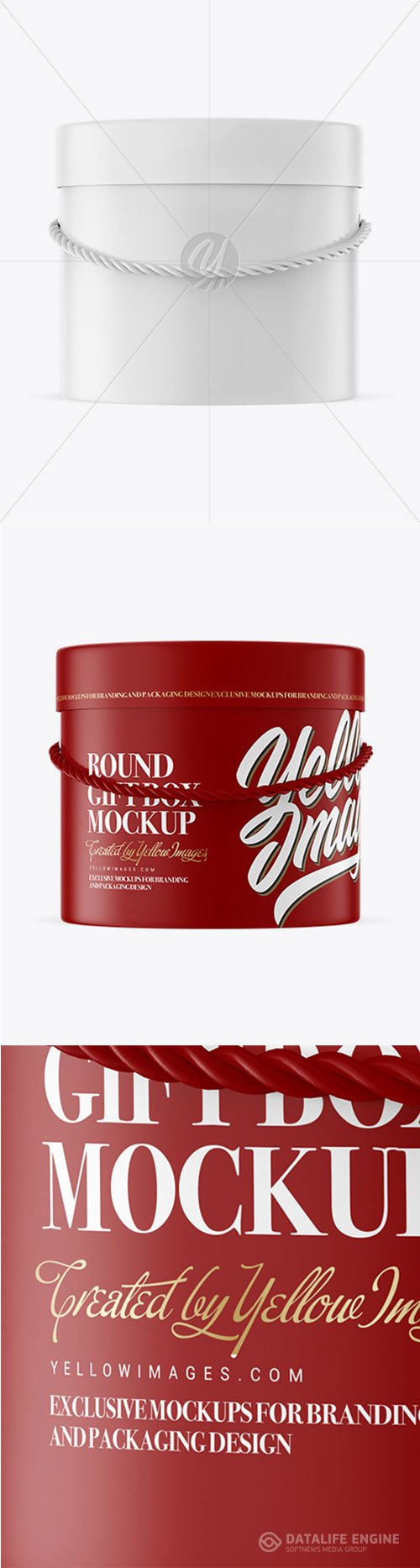 Round Box Mockup 72739