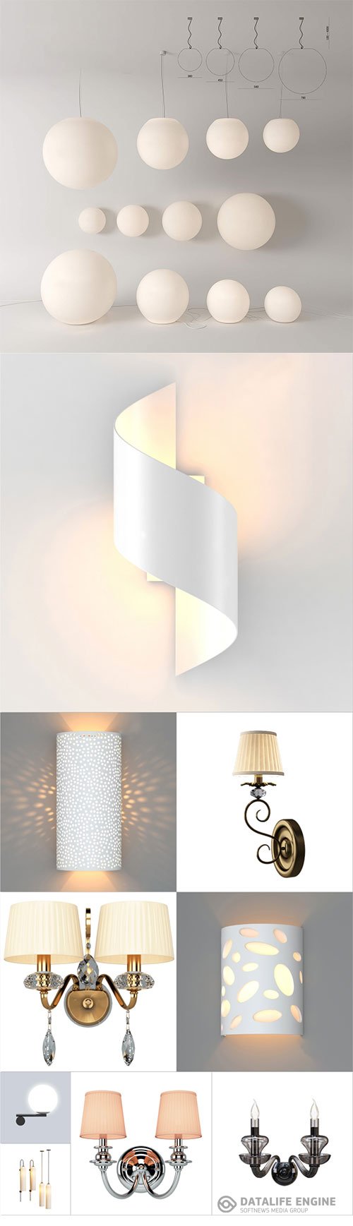 3D model Wall light Set 1