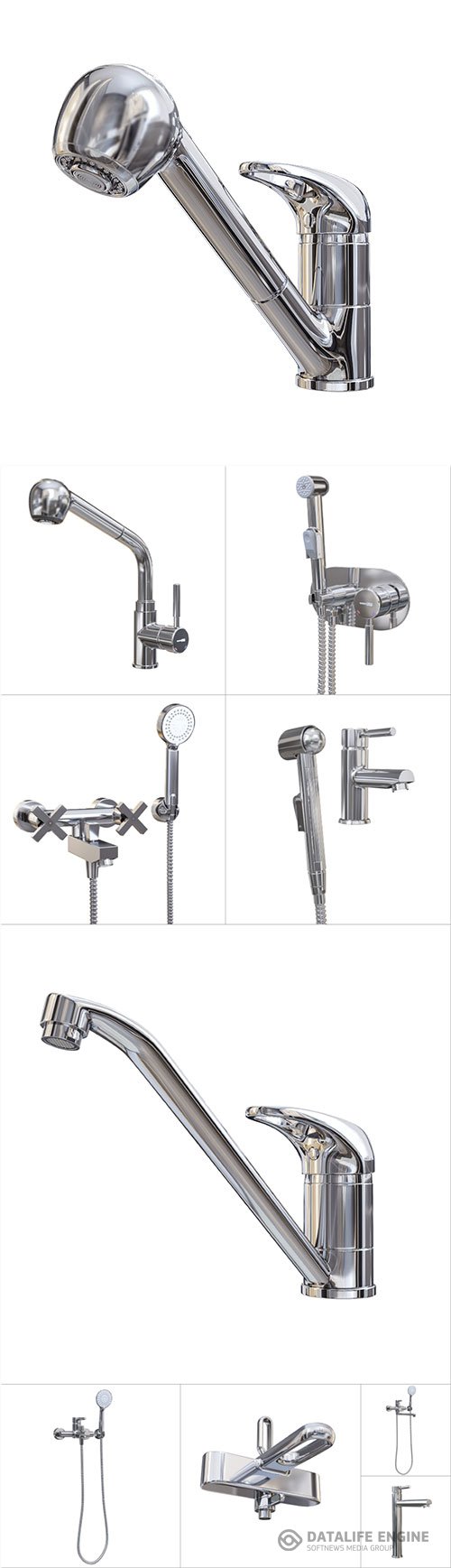 3D model Faucet Set 2