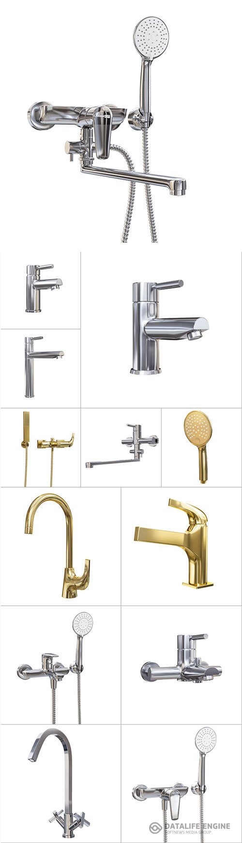 3D model Faucet Set 1