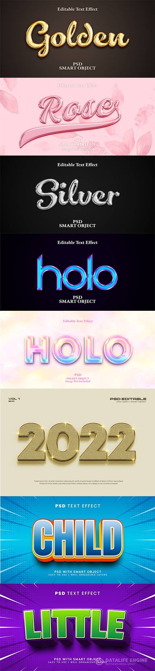 Psd text effect set vol 100