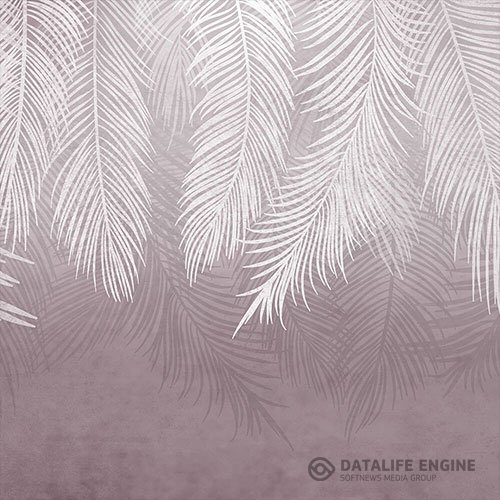 3D texture large leaves on a gentle background