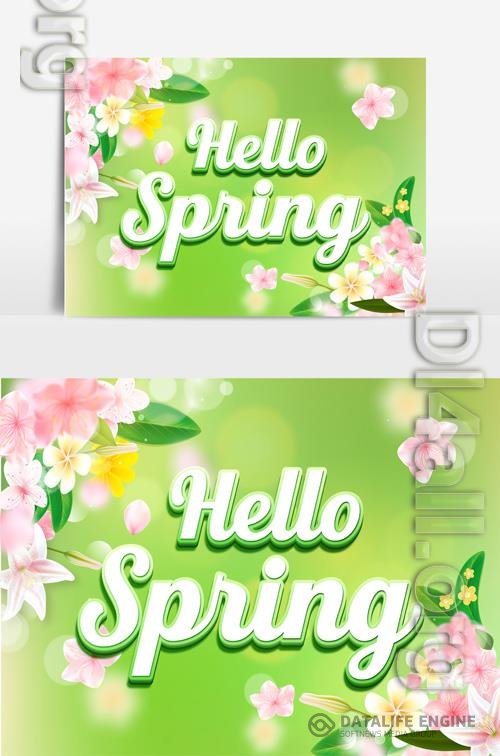 Beautiful Spring Text Effect vol 4