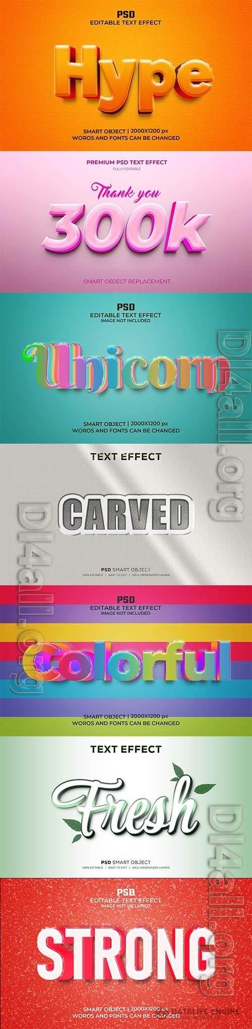 Psd text effect set vol 377