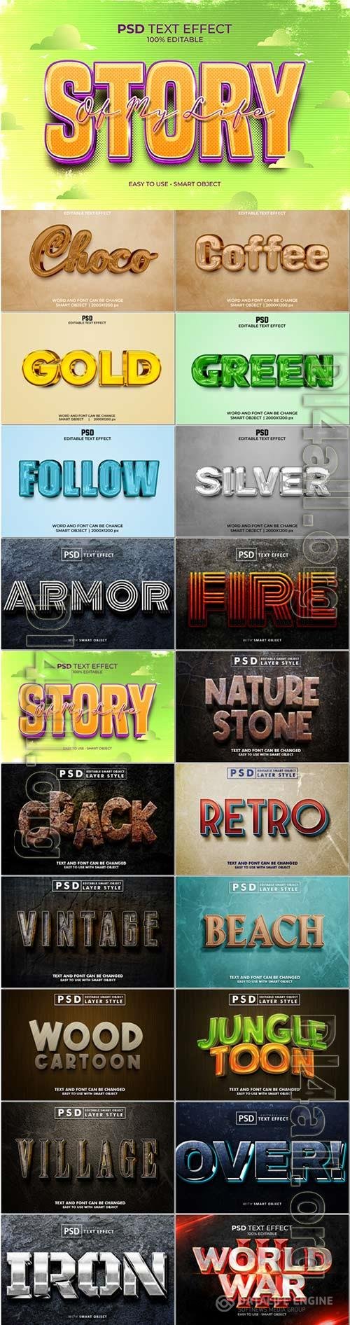 Psd text effect set vol 386