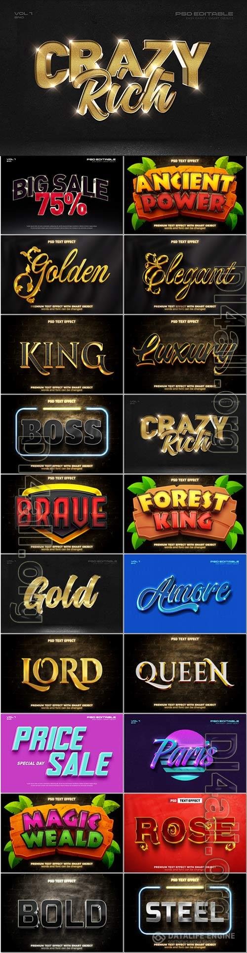 Psd text effect set vol 383