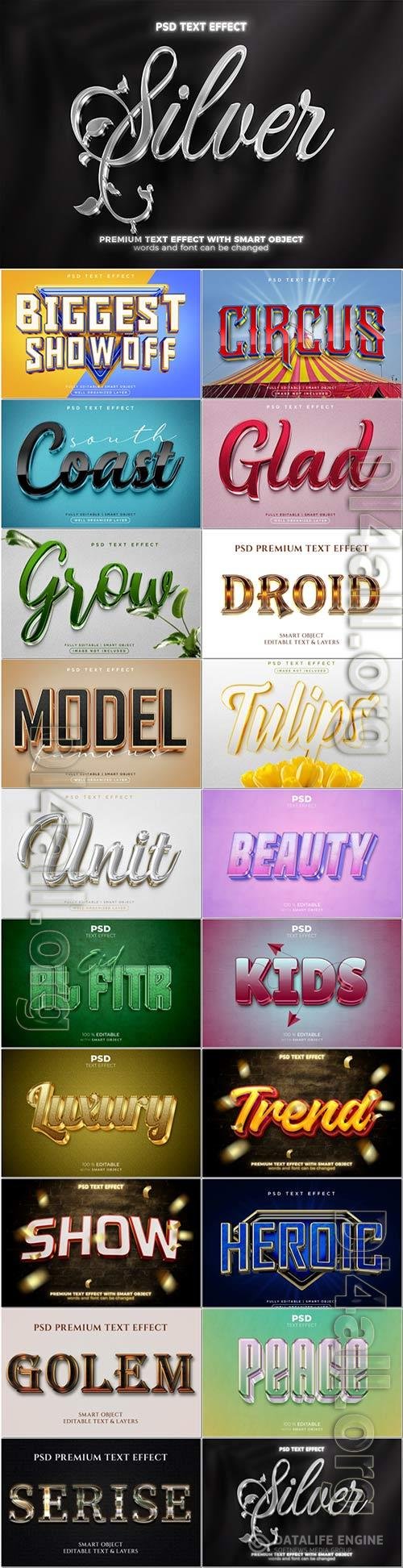 Psd text effect set vol 384