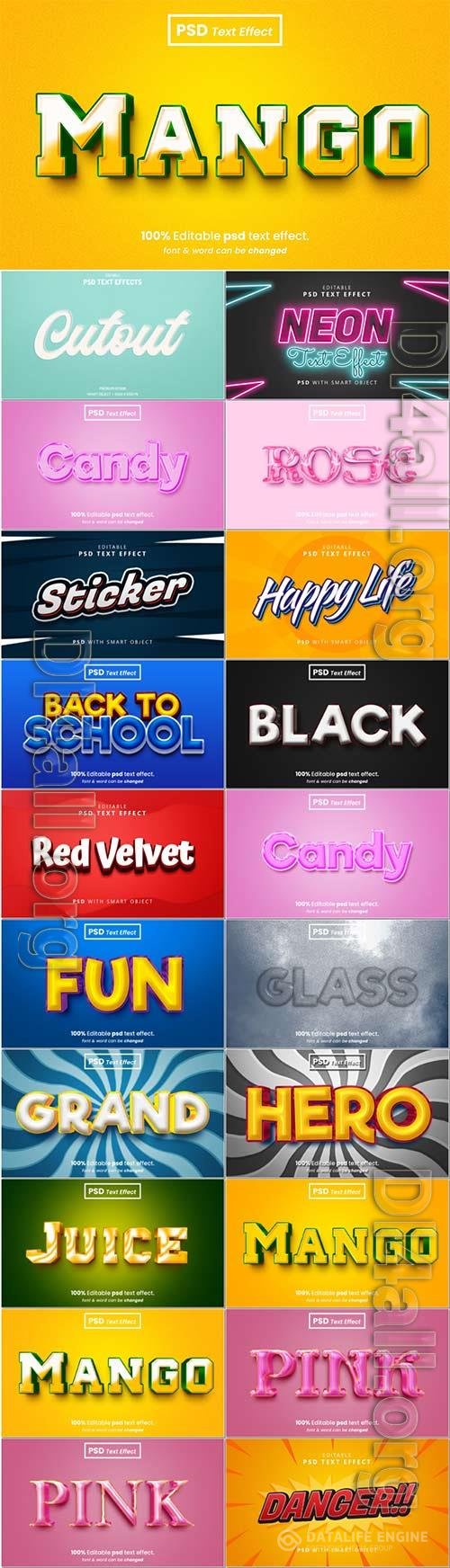 Psd text effect set vol 392