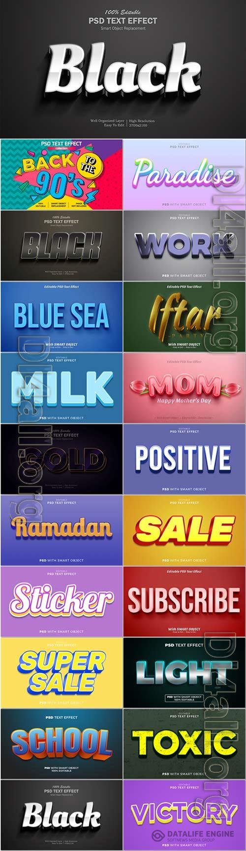 Psd text effect set vol 396