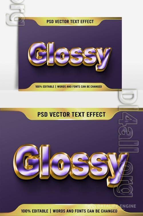 Psd Text 3D very beautiful Glossy