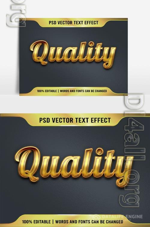 Psd Quality golden text very beautiful