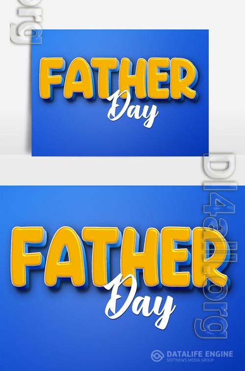 Psd Psd Text 3D very beautiful Father day