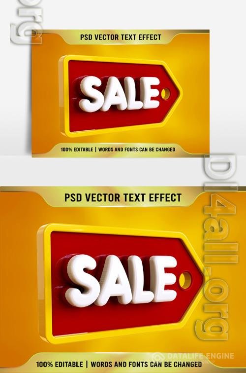 Psd Psd Beautiful Sale text effect Text 3D