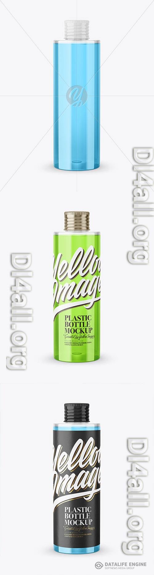 Clear Plastic Bottle Mockup