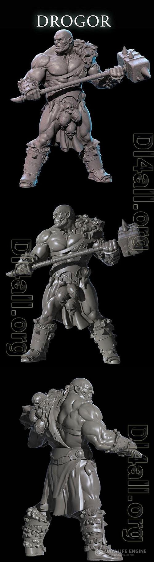 3D Print Models Drogor The Half Orc