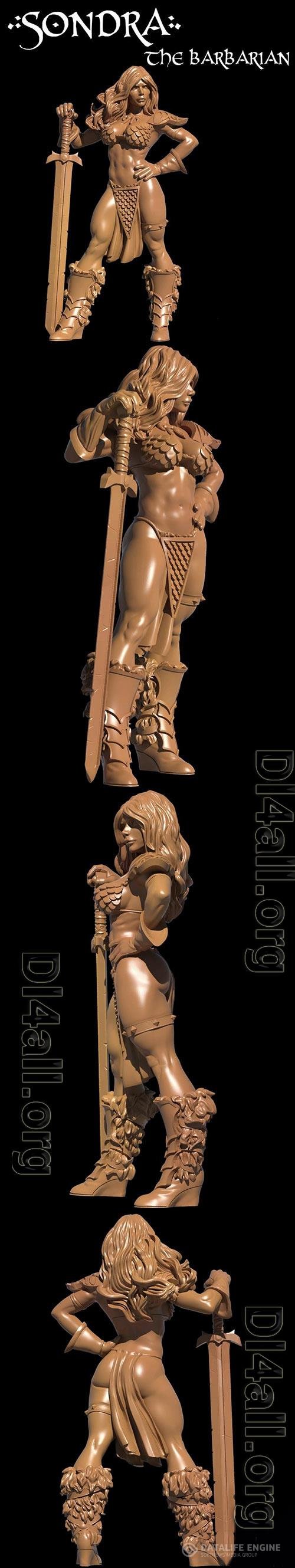 3D Print Models Sondra The Barbarian