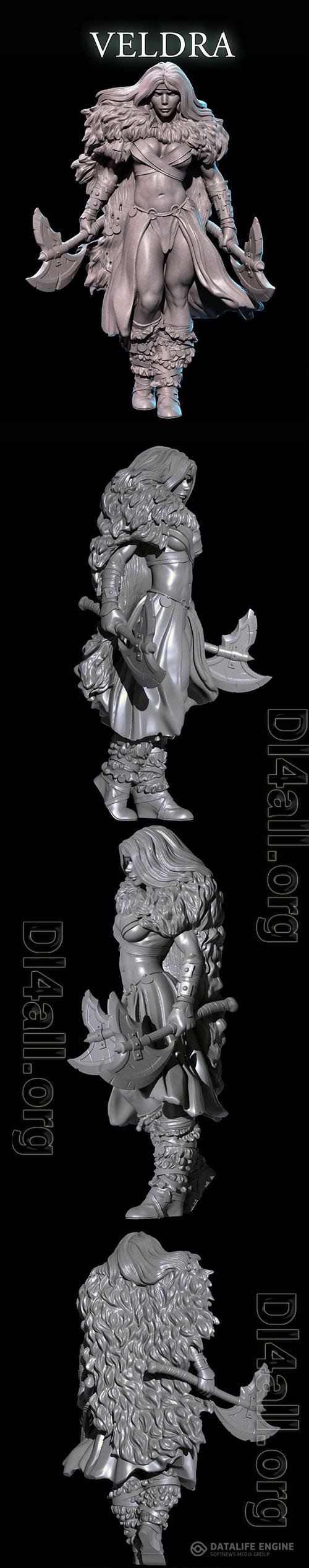 3D Print Models Veldra The Barbarian