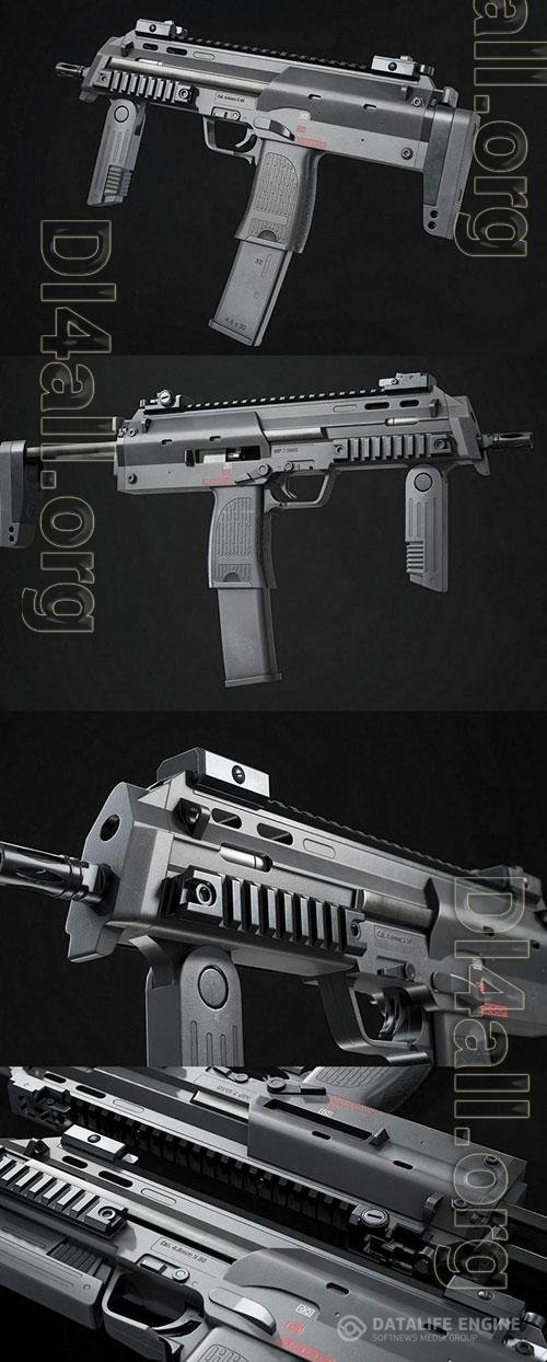 3D Models MP7 SMG