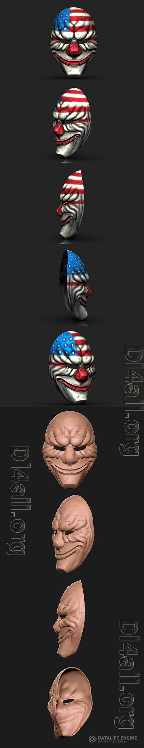 3D Print Models Payday 2 Dallas Mask