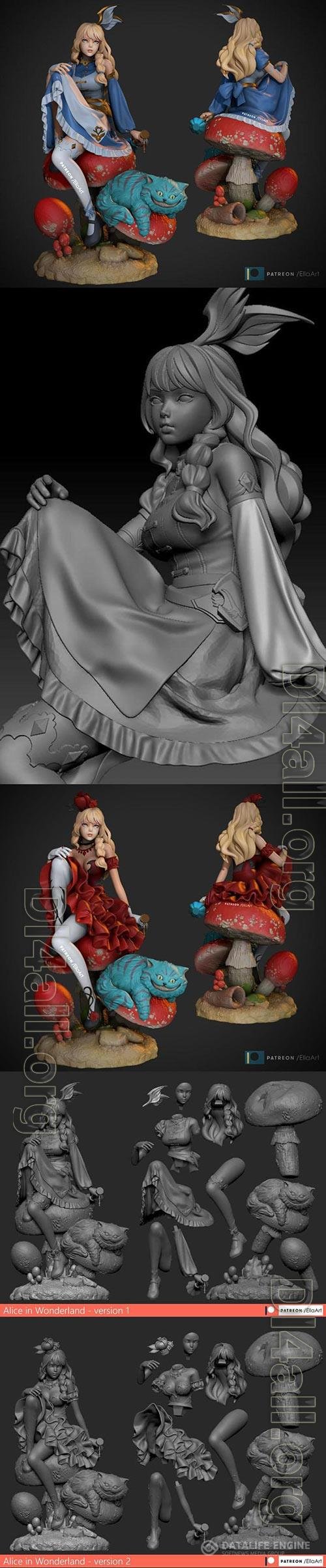 3D Print Models Alice in Wonderland vol 1