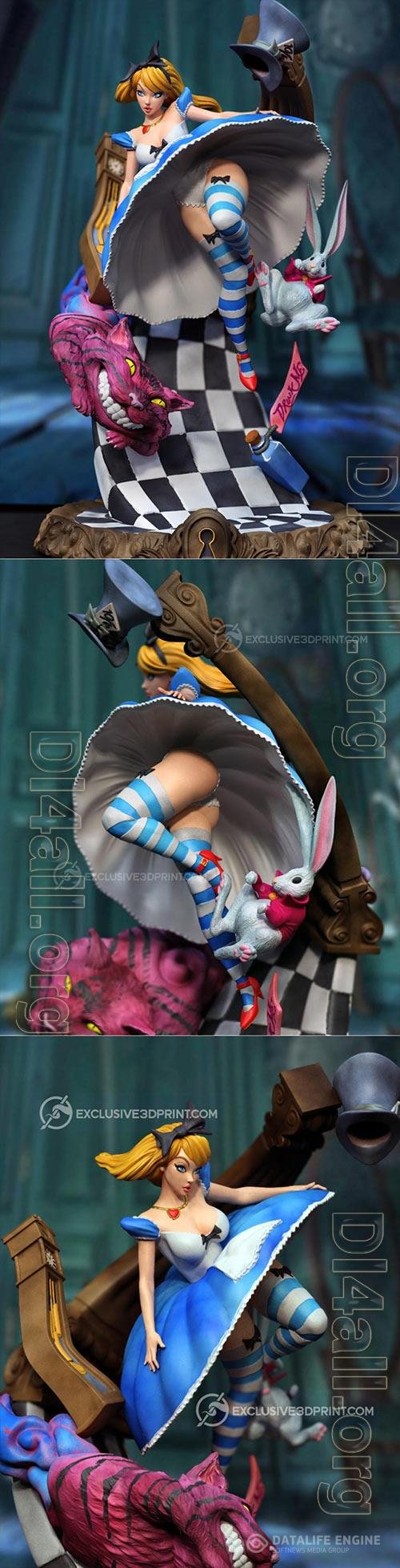 3D Print Models Alice falling