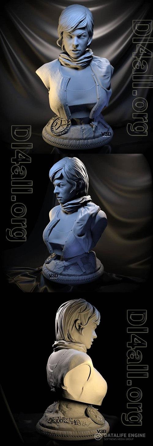 3D Print Models Alice (Milla Jovovich) Bust