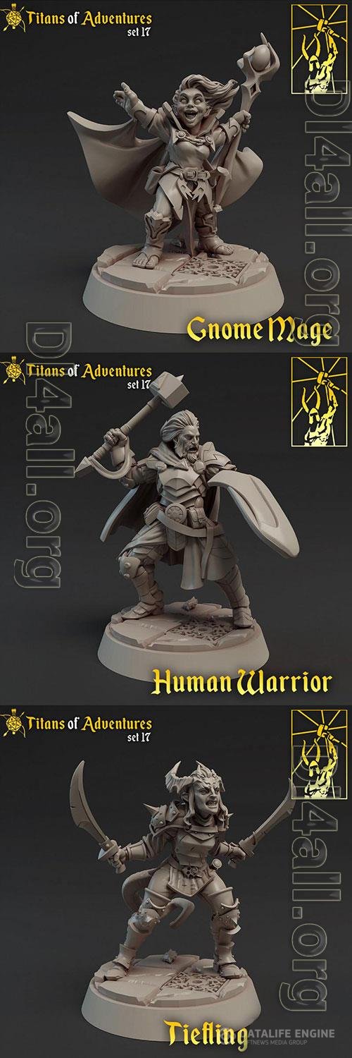 3D Print Models Titans of Adventure - Half Orc Fighter