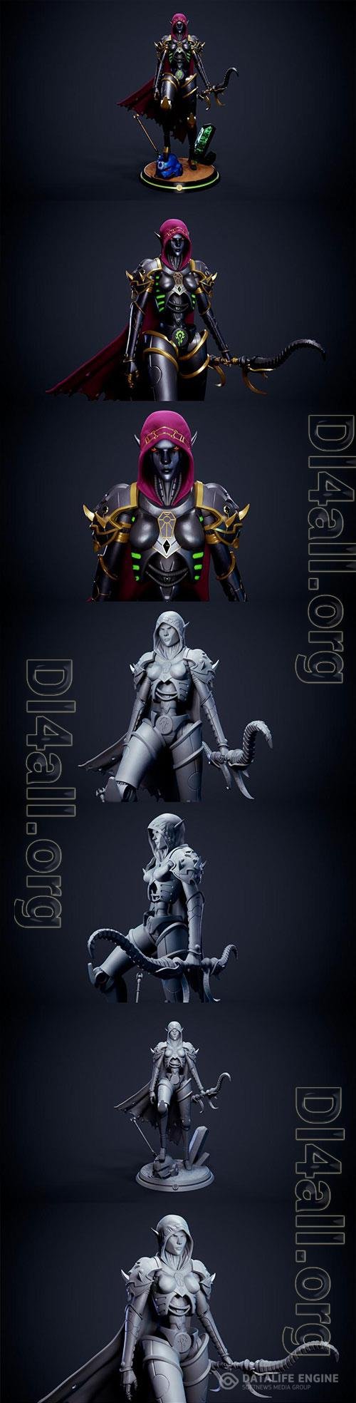 3D Print Models Necron Sylvanas - Warcraft 40000