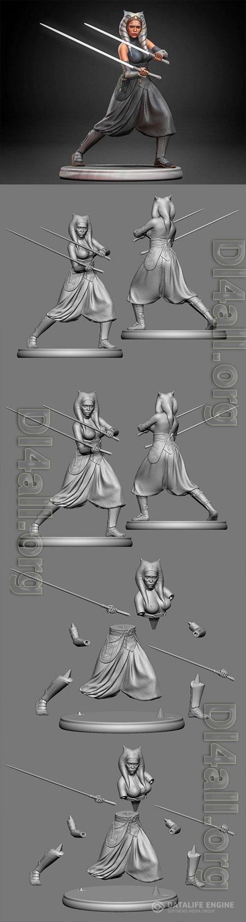 3D Print Models Asoka Tano (Mandolorian) StarWars