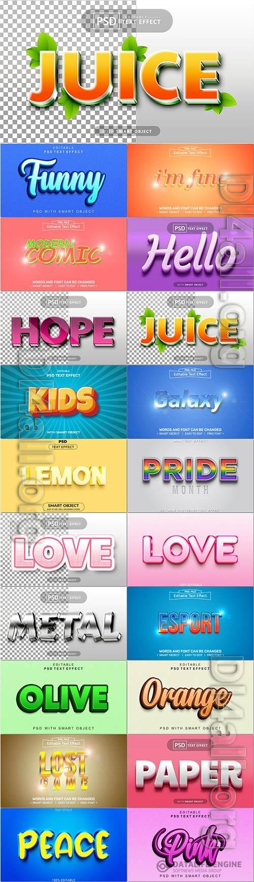 Psd text effect set vol 646