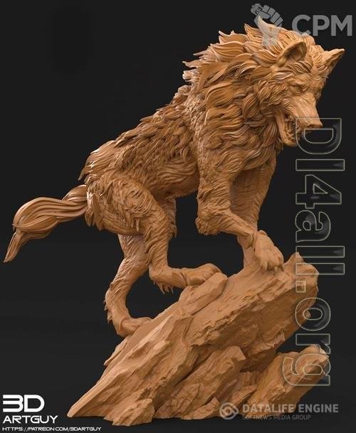 3D STL Direwolf