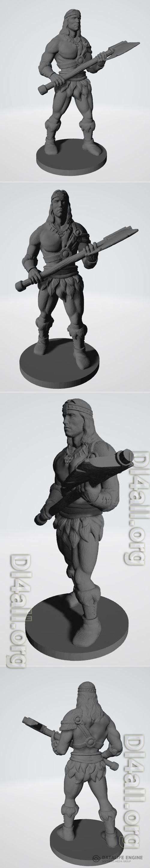 3D STL Conan the Barbarian