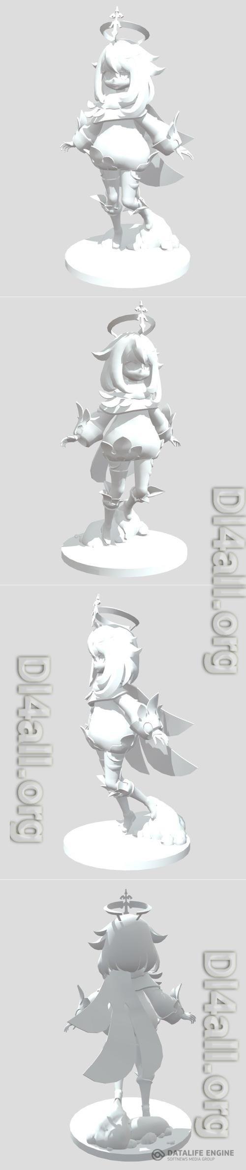 3D STL Paimon statue - Genshin Impact