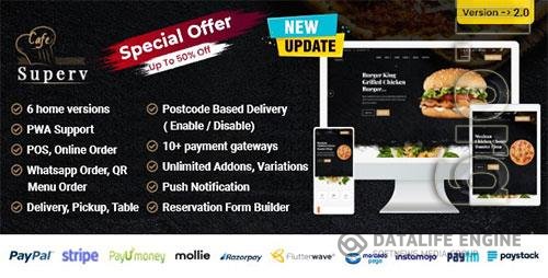 CodeCanyon - Superv v2.0 NULLED - Restaurant Website Management with QR Code Menu & Food Order - 28396210