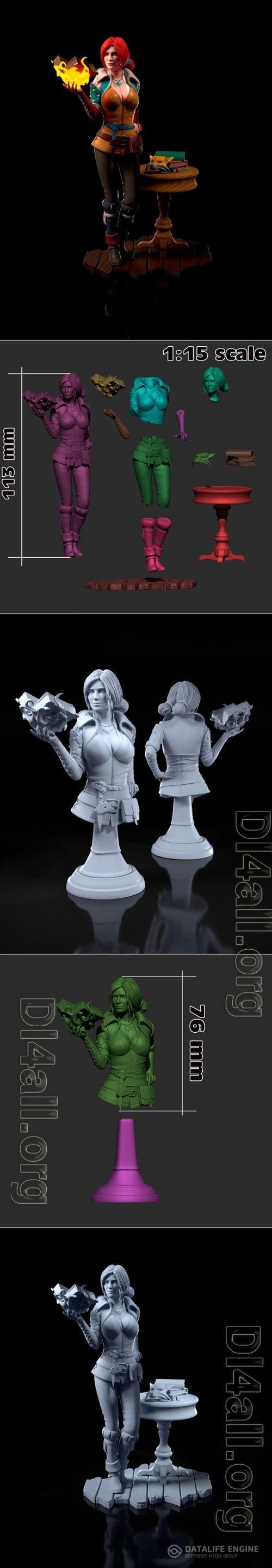 Triss Merigold 3D STL