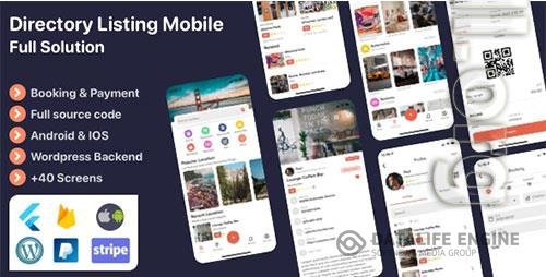 CodeCanyon - Listar FluxPro v1.1.6 - Flutter mobile directory listing & booking - Wordpress Backend - 28292407