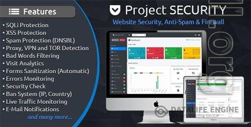 CodeCanyon - Project SECURITY v4.9.5 - Website Security, Anti-Spam & Firewall - 15487703