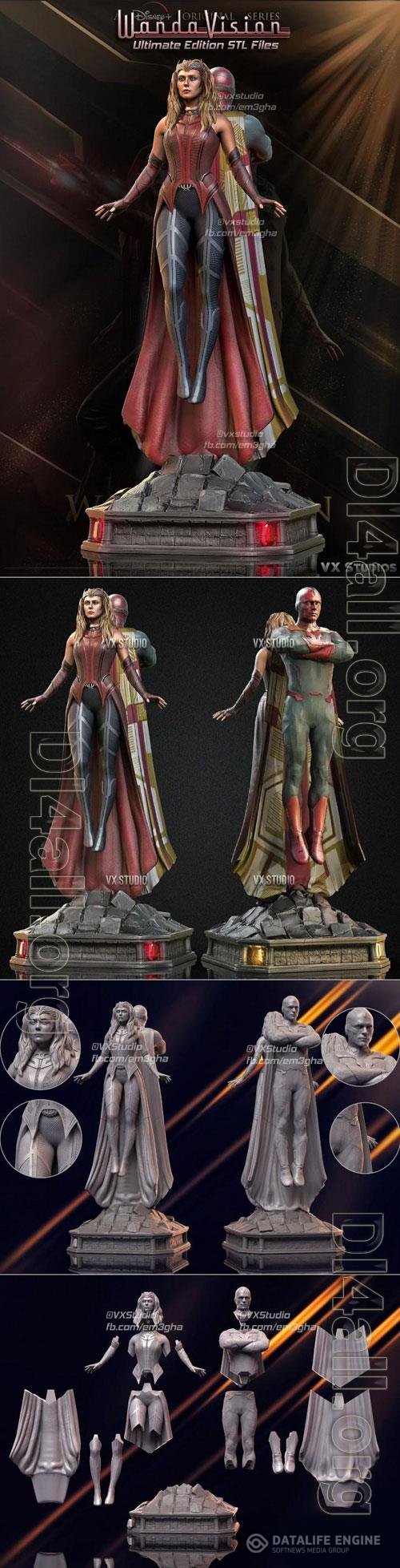 Wanda and Vision 3D STL